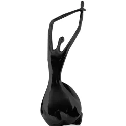 Awakened Grace 54cm Black Resin Indoor Sculpture
