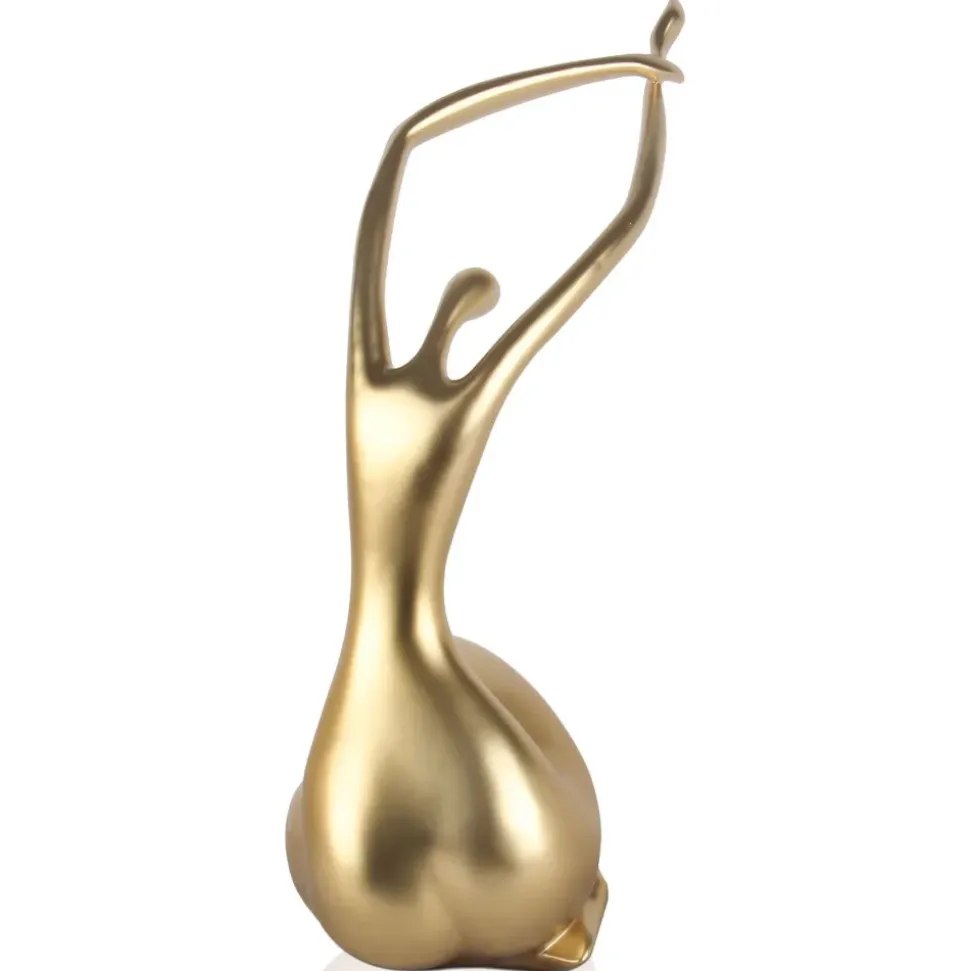 Awakened Grace 54cm Gold Resin Indoor Sculpture