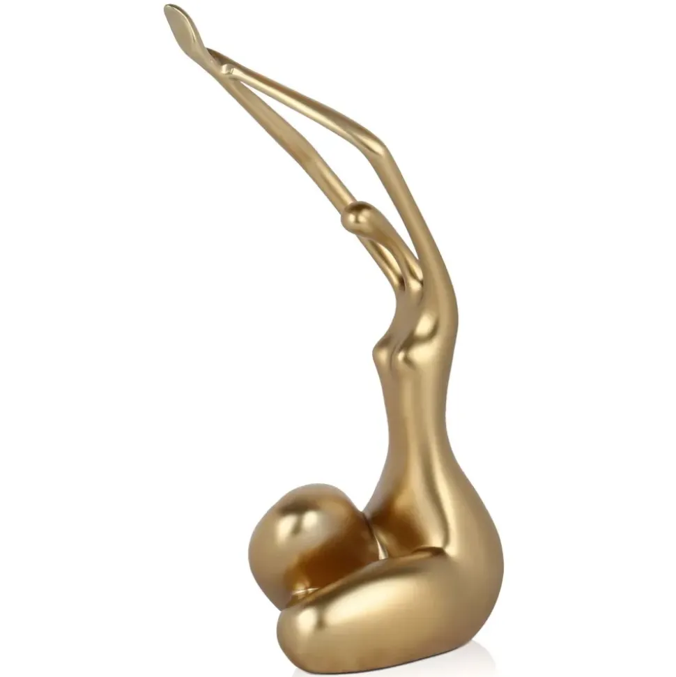 Awakened Grace 32cm Gold Resin Indoor Sculpture