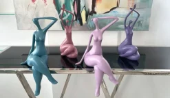 Awakened Grace 32cm Pink Resin Indoor Sculpture