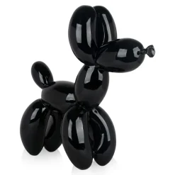 Balloon Dog 62cm Black Resin Indoor Sculpture