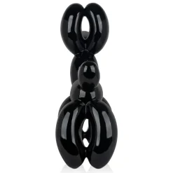 Balloon Dog 62cm Black Resin Indoor Sculpture
