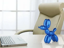 Balloon Dog 27cm Blue Resin Indoor Sculpture