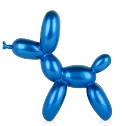 Balloon Dog 27cm Blue Resin Indoor Sculpture