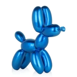 Balloon Dog 27cm Blue Resin Indoor Sculpture