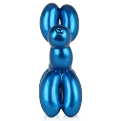 Balloon Dog 46cm Blue Resin Indoor Sculpture