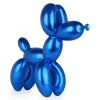 Balloon Dog 62cm Blue Resin Indoor Sculpture