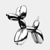 Balloon Dog 80cm Chrome Metal Garden Sculpture