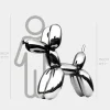 Balloon Dog 130cm Chrome Metal Garden Sculpture