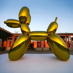 Balloon Dog 200cm Gold Fibreglass Indoor Sculpture
