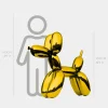 Balloon Dog 100cm Gold Metal Garden Sculpture
