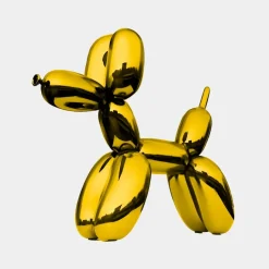 Balloon Dog 80cm Gold Metal Garden Sculpture