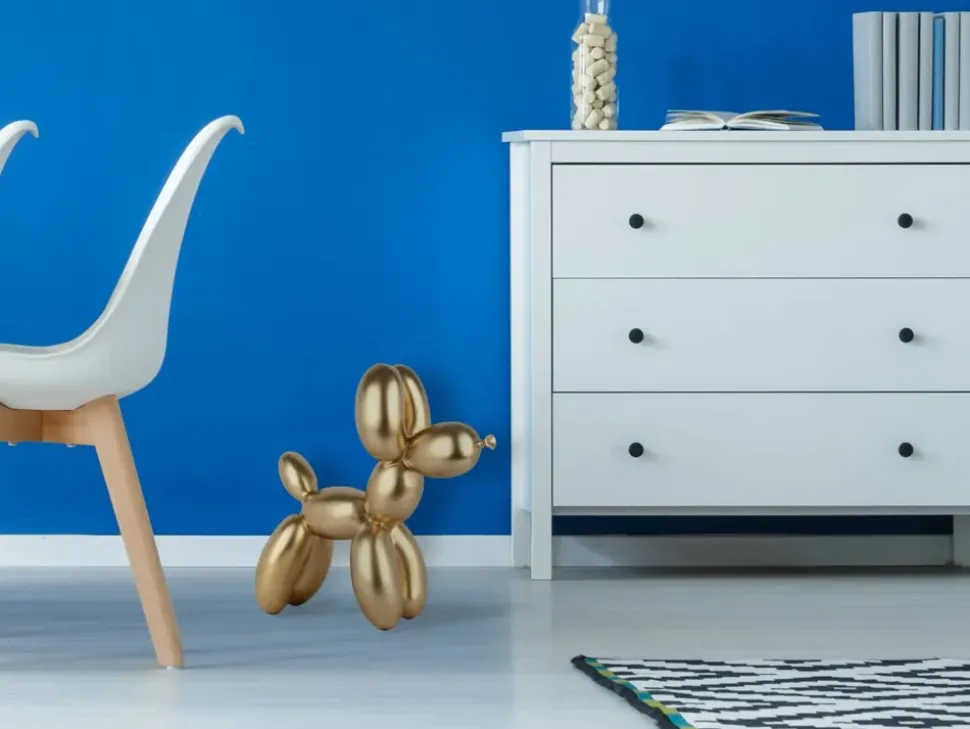 Balloon Dog 46cm Gold Resin Indoor Sculpture