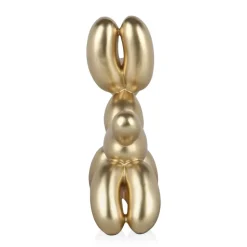 Balloon Dog 27cm Gold Resin Indoor Sculpture