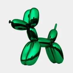 Balloon Dog 80cm Green Metal Garden Sculpture