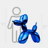 Balloon Dog 100cm Ocean Blue Metal Garden Sculpture