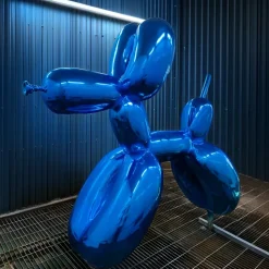 Balloon Dog 100cm Ocean Blue Metal Garden Sculpture