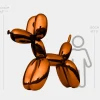 Balloon Dog 200cm Orange Fibreglass Indoor Sculpture
