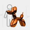 Balloon Dog 130cm Orange Metal Garden Sculpture