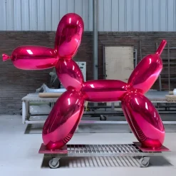 Balloon Dog 130cm Pink Fibreglass Indoor Sculpture