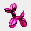 Balloon Dog 80cm Pink Metal Garden Sculpture