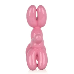 Balloon Dog 27cm Pink Resin Indoor Sculpture