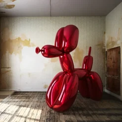Balloon Dog 240cm Red Fibreglass Indoor Sculpture