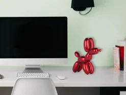 Balloon Dog 27cm Red Resin Indoor Sculpture