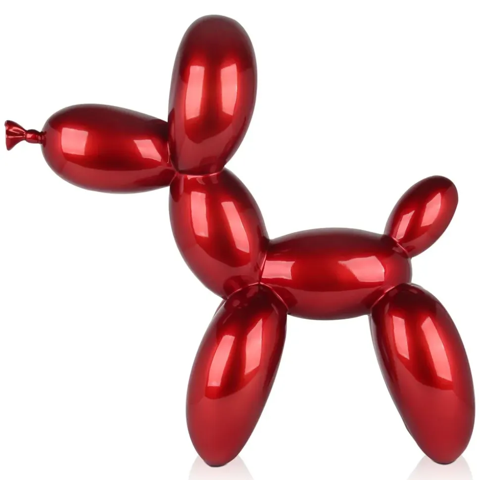 Balloon Dog 62cm Red Resin Indoor Sculpture