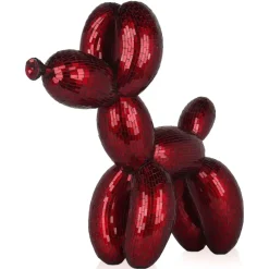 Balloon Dog 60cm Red Resin Indoor Sculpture