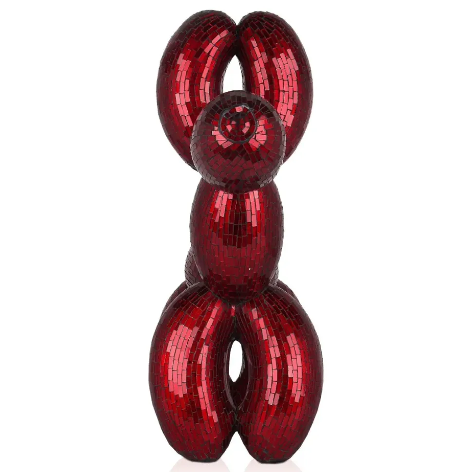Balloon Dog 60cm Red Resin Indoor Sculpture