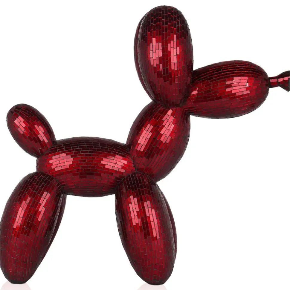 Balloon Dog 60cm Red Resin Indoor Sculpture