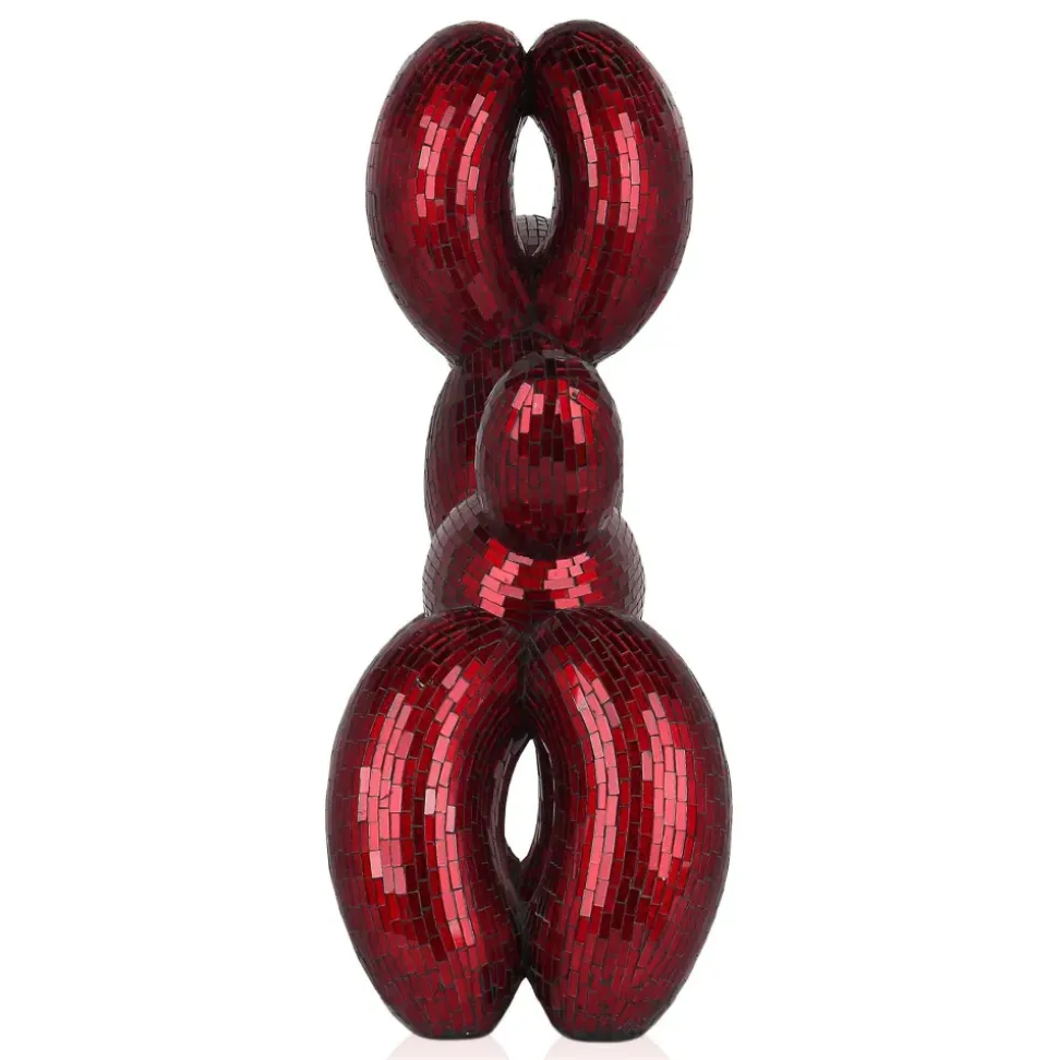 Balloon Dog 60cm Red Resin Indoor Sculpture