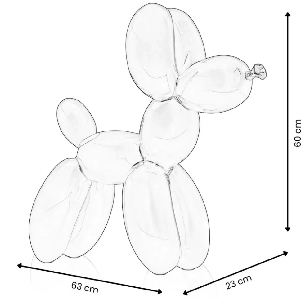 Balloon Dog 60cm Red Resin Indoor Sculpture