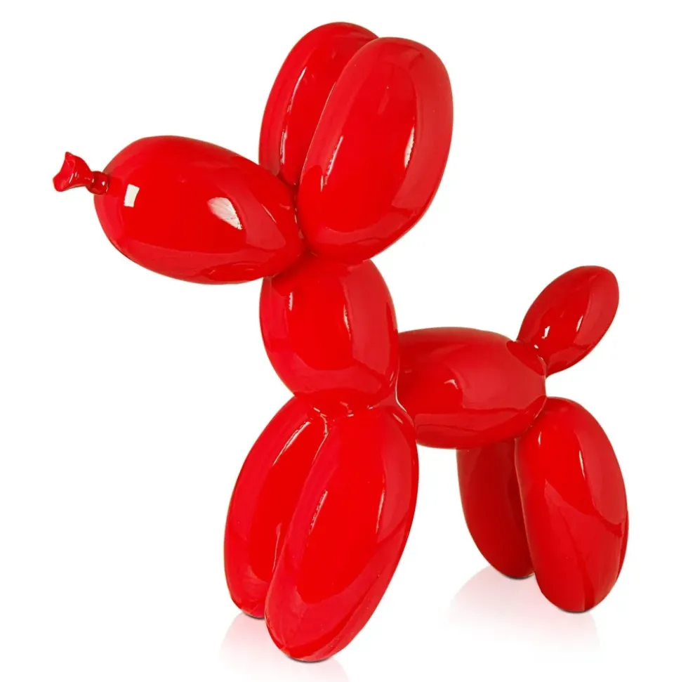 Balloon Dog 46cm Rosso Red Resin Indoor Sculpture