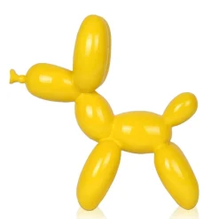 Balloon Dog 27cm Yellow Resin Indoor Sculpture