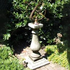 Baluster Large Armillary Stone Garden Sundial