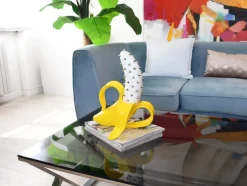 Banana Burst 35cm Yellow Stud Resin Indoor Sculpture