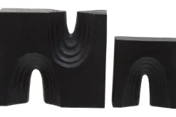 Block Symphony 18cm Black Resin Indoor Sculptures