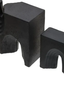 Block Symphony 18cm Black Resin Indoor Sculptures