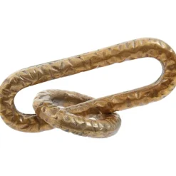 Boundless Links 5cm Gold Metal Indoor Sculpture