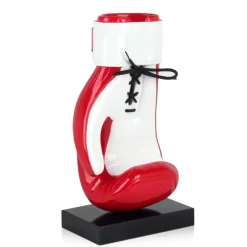 Boxing Hero 37cm Red Resin Indoor Sculpture