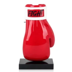 Boxing Hero 37cm Red Resin Indoor Sculpture
