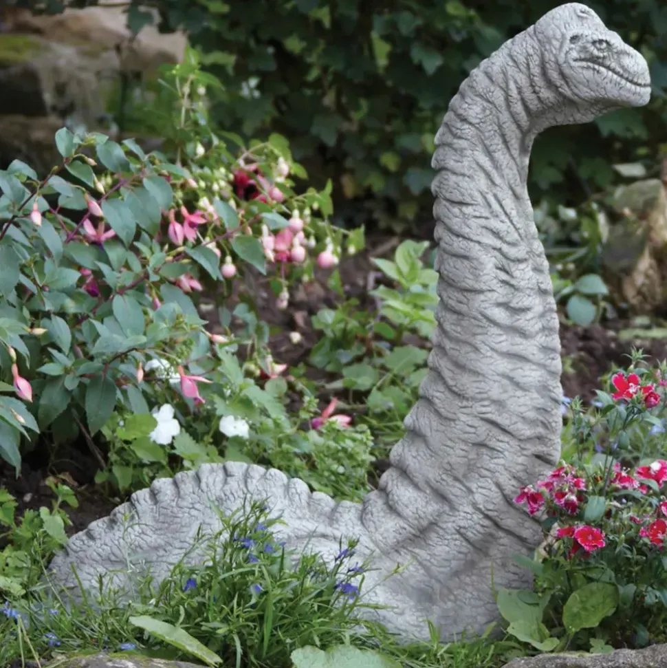 Brachiosaurus Dinosaur Stone Garden Ornament