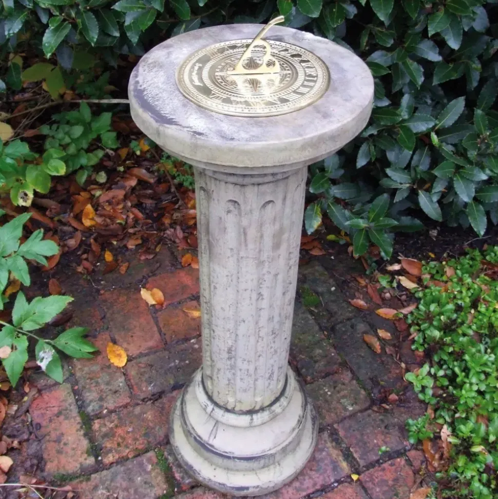 Brighton Brass Stone Garden Sundial