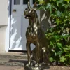 Bronson Great Dane Dog Bronze Metal Garden Statue