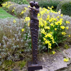 Bronze Forever Love Modern Statue - 63cm Garden Sculpture