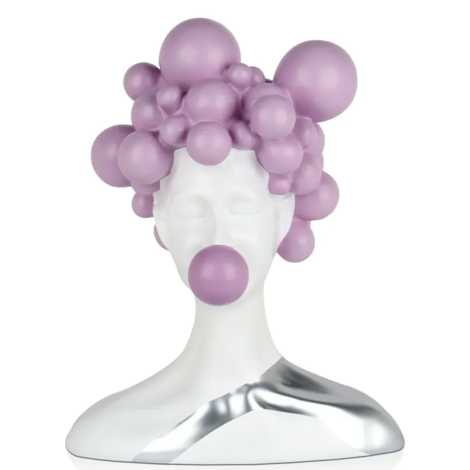 Bubble Bliss 47cm Lilac Resin Indoor Sculpture