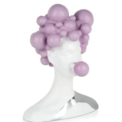 Bubble Bliss 47cm Lilac Resin Indoor Sculpture