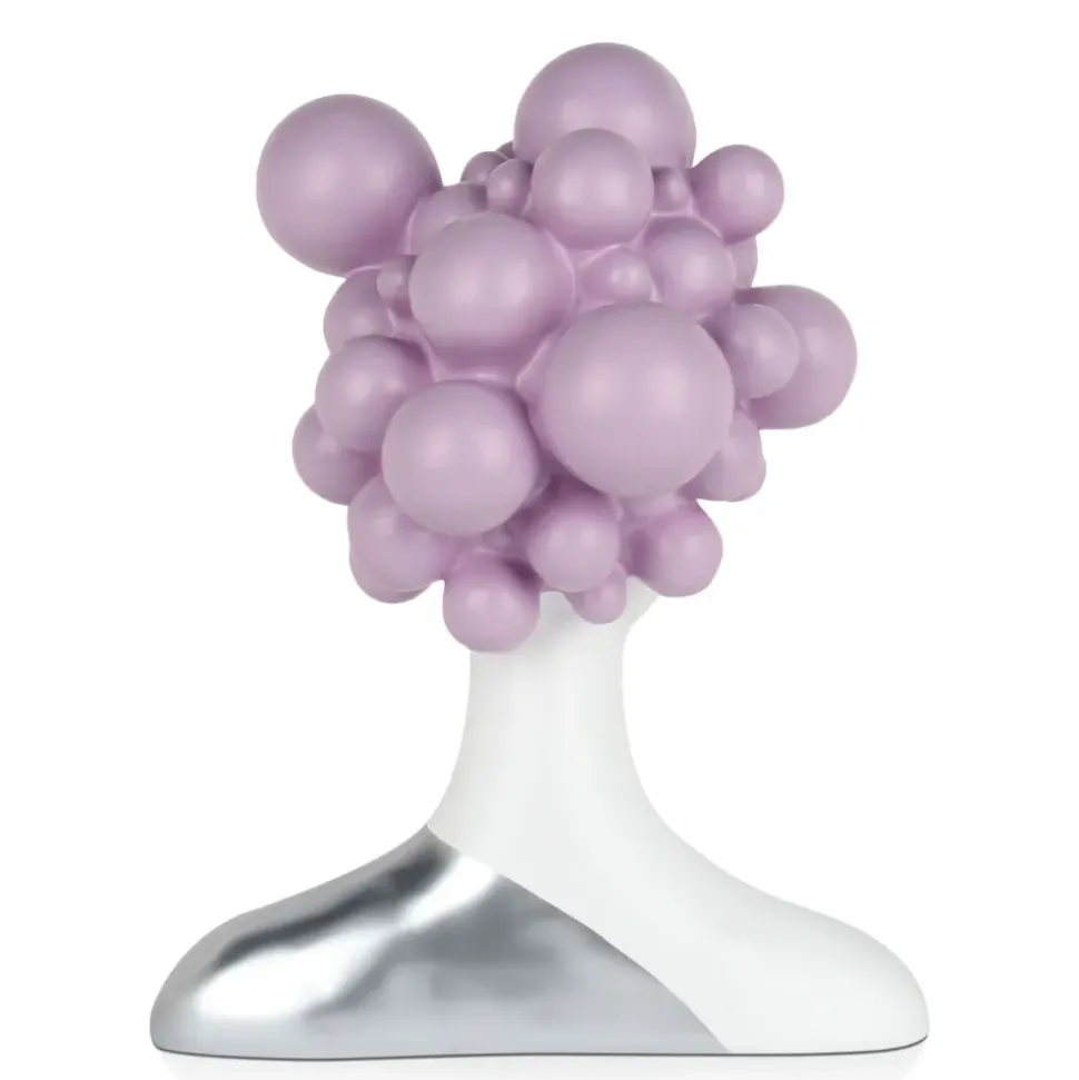 Bubble Bliss 47cm Lilac Resin Indoor Sculpture